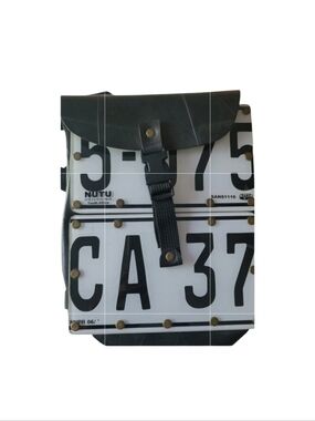 Recycled Car Registration Plate Bag